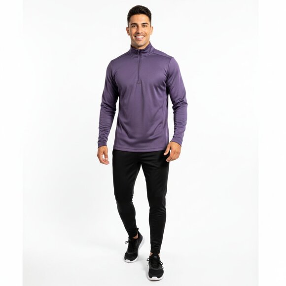 NEW BCG Men's Quarter Zip Performance Fleece Top - Picture 1 of 5